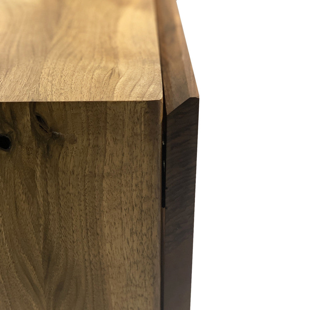 Deluxe Walnut Credenza, 70.9"