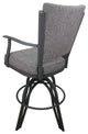 Montana Swivel Tilt Metal 30" Bar Stool or Counter 26" on A Base, Mojave Gray, Gray, 26"