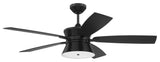 52" Dominick, Flat Black With Flat Black/Greywood Blades