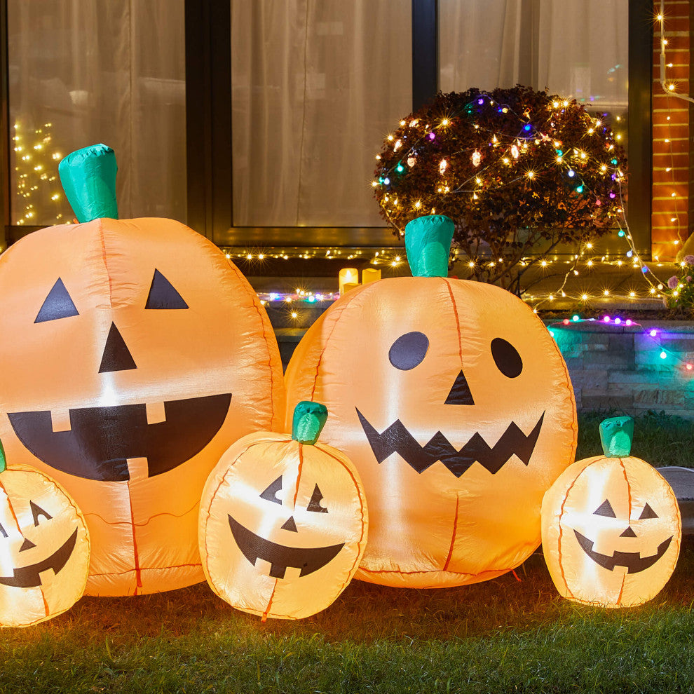8' Lighted Inflatable Jack-O-Lantern Pumpkins Decor, Pumpkins