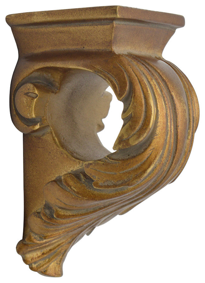 Cameau Drapery Sconce, 2" Diameter, English Gold