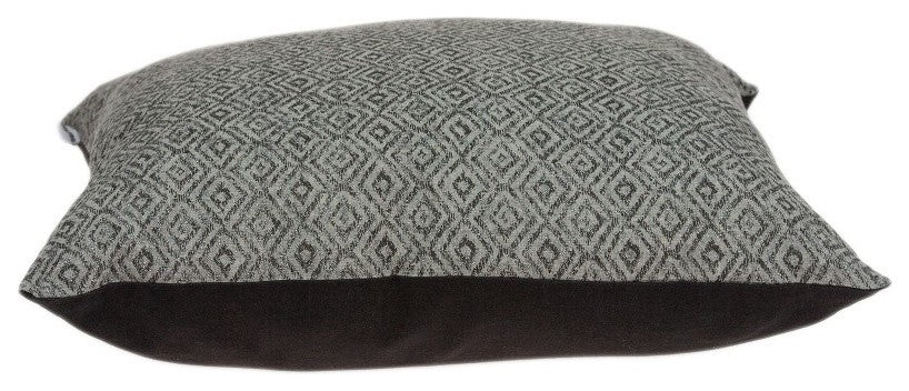 Parkland Collection Mudra Transitional Gray Pillow Cover With Poly Insert