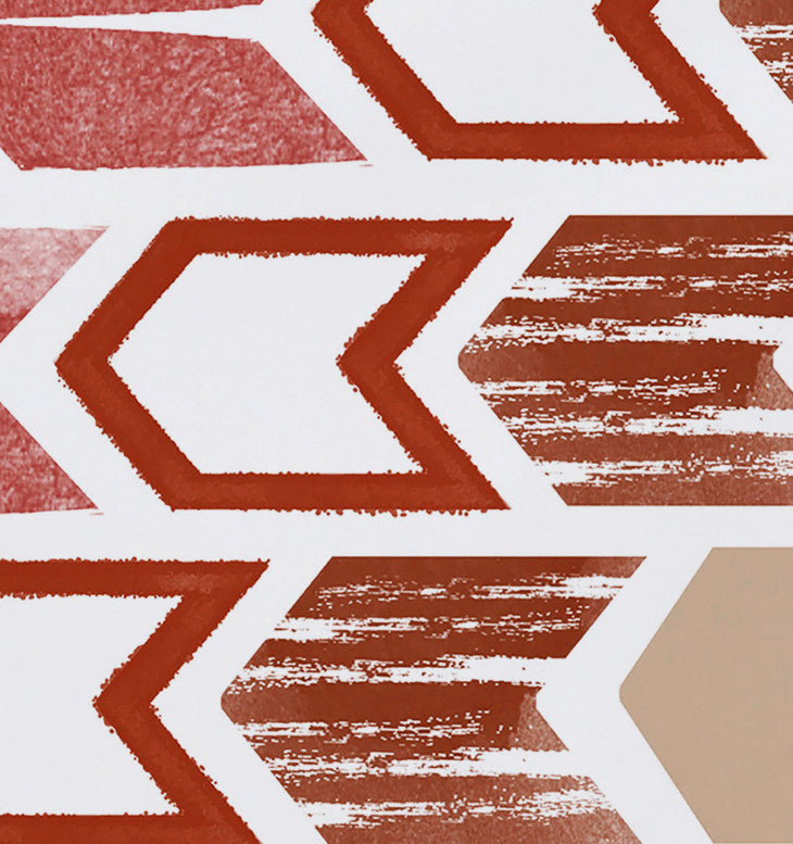 Arrow, Geometric Print Placemat, Taupe (Set of 4), 18 x 14"