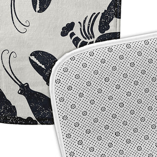 24" x 17" Lobster Fest Bathmat, Shark Blue
