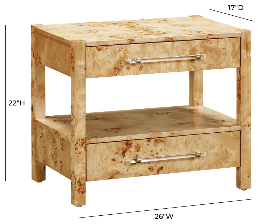 Brandyss Nightstand, Natural