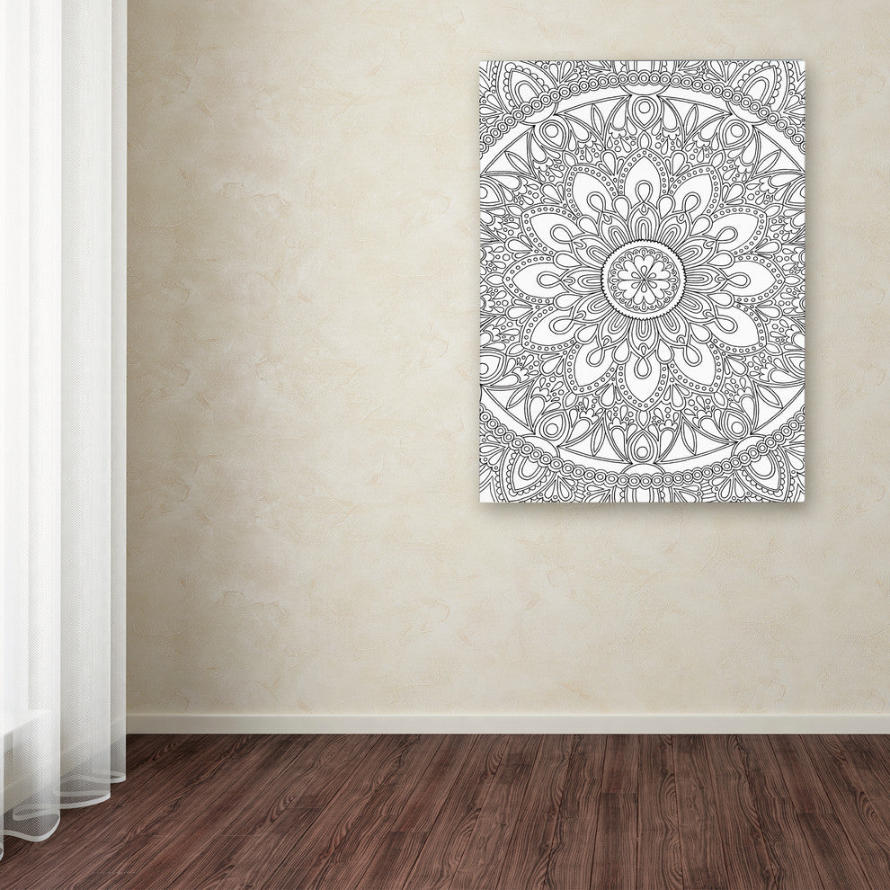 Hello Angel ''Delightful Mandala'' Canvas Art, 47x35