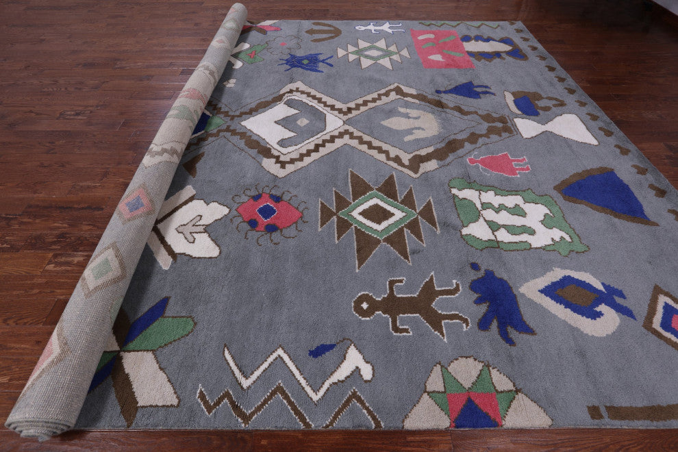 12' 3" X 14' 11" Moroccan Handmade Wool Rug - Q13114