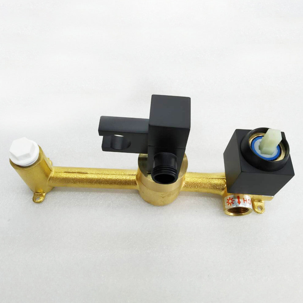 Wall Mounted Roman Tub Faucet With Hand Shower