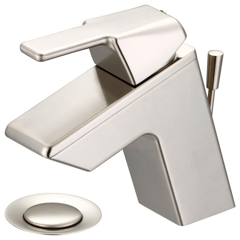 i3 Single Handle Bathroom Sink Faucet, Brushed Nickel