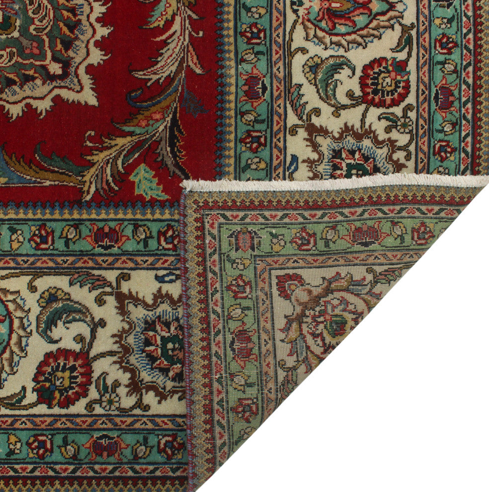 Fine Vintage Distressed Tyler Red Rug