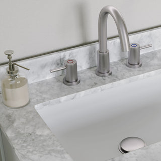 The Oswald Bathroom Vanity, Double Sink, 72', White, Freestanding