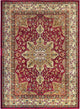 Home Dynamix Royalty Ursa Area Rug 43"x62", Border Red