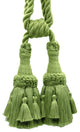 Alpine Green Double Tassel Tieback, 6" Tassel, TBEMP6-2,L60 (Sold Individually)