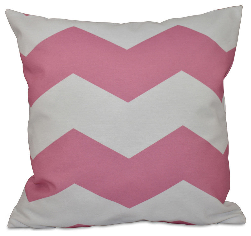 Geometric Decorative Pillow, Petal, 16"x16"