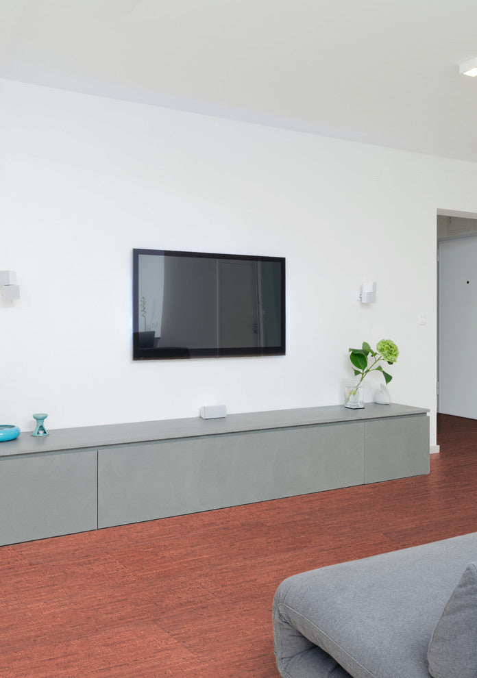 Assortment Engineered Cork Planks Flooring, Titan Brown