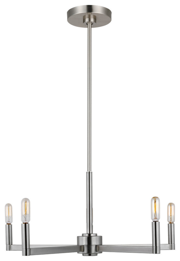 Fullton 5-Light Chandelier, Brushed Nickel