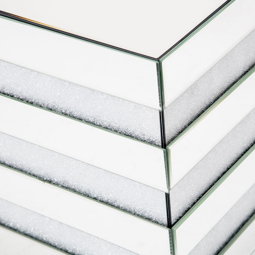 Montreal Mirrored Square End Table