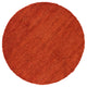 Strata Contemporary Area Rug, Orange, 7'9" Round
