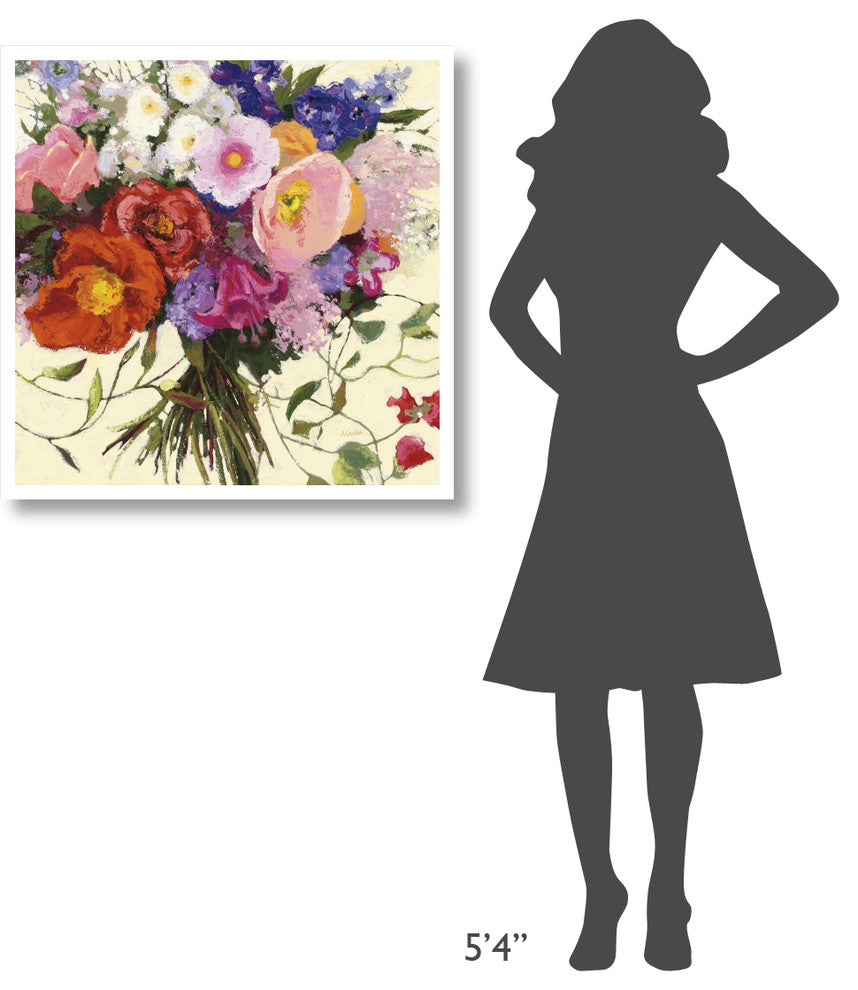 "Bouquet de Printemps" Digital Paper Print by Shirley Novak, 32"x32"