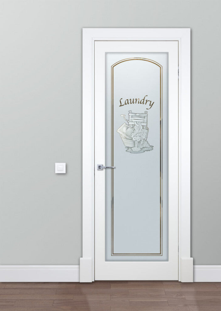 Laundry Door - Thru the Wringer - Primed - 32" x 96" - Knob on Right - Pull Open