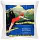 Sunshine and Sea-Charm Throw Pillow 20"x20", With Polyfill Insert