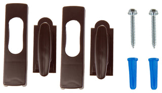 Wall Hooks with Screws, Set of 2, Cocoa