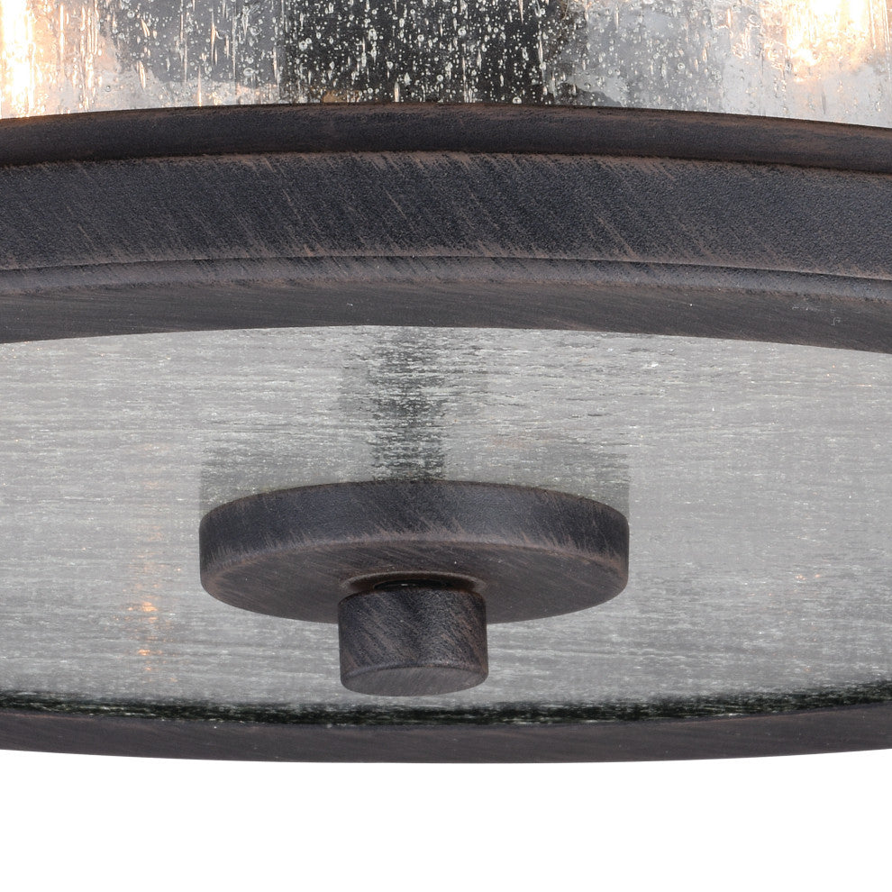 Cumberland 13" Outdoor Flush Mount Rust