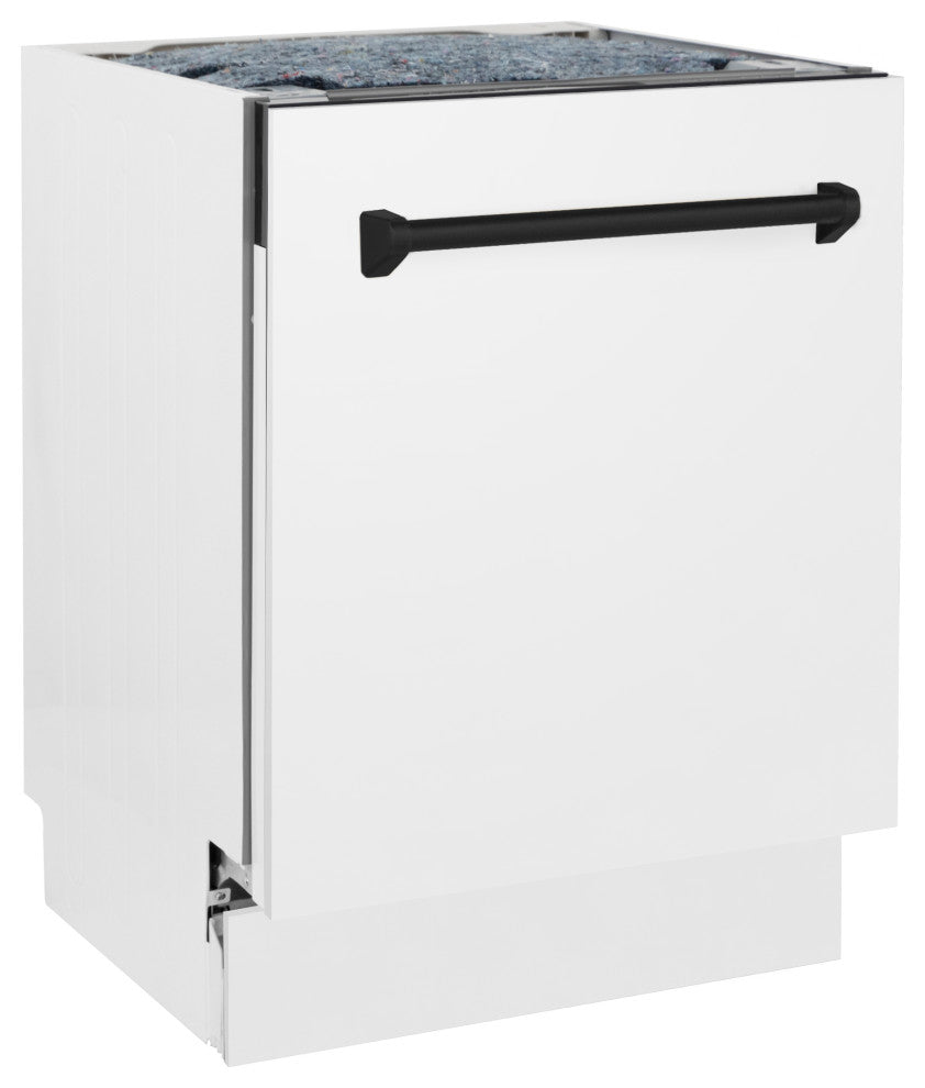 ZLINE 24" Tall Tub Dishwasher, White Matte DWVZ-WM-24-MB