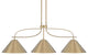 Cavella Island Light, New Age Brass Finish, 14" New Age Brass Metal Shades