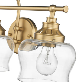 Golden Lighting 3610-BA3 CLR Daphne 3 Light 6"W Vanity Light - Chrome