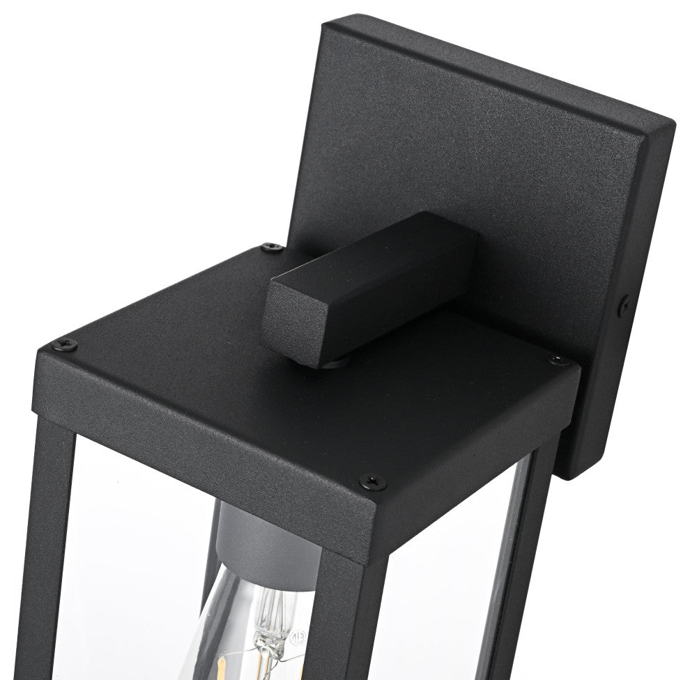 Home Living 4" Outdoor Wall Sconce, Black