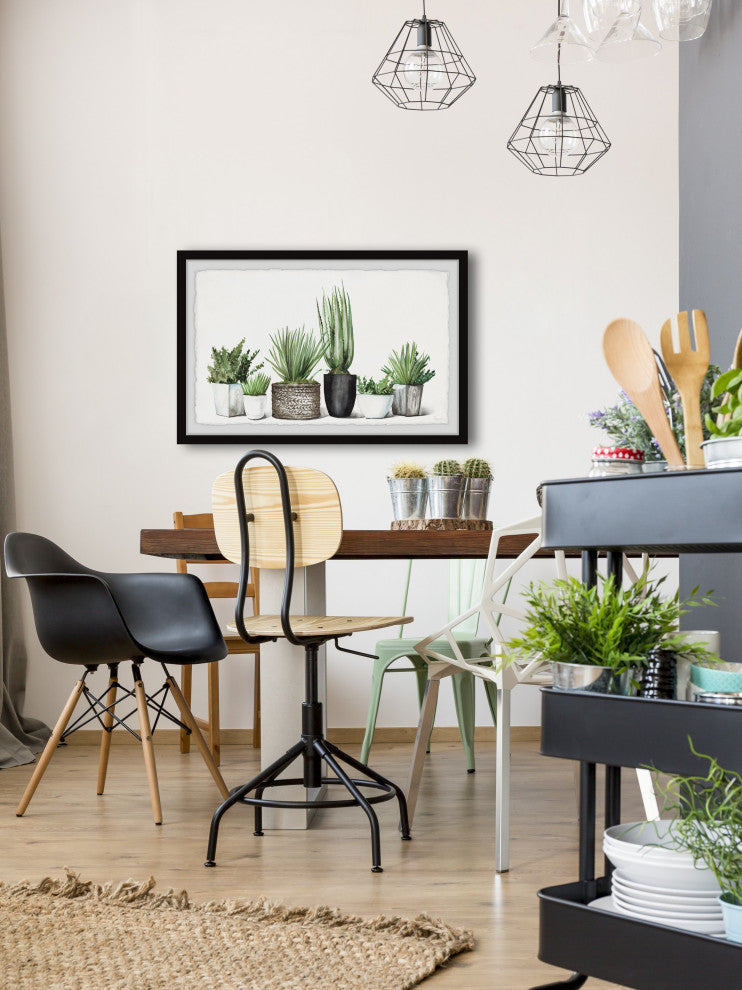"Soothing Greens" Framed Painting Print
