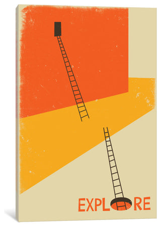 "Explore I" Print by Jazzberry Blue, 18"x12"x1.5"