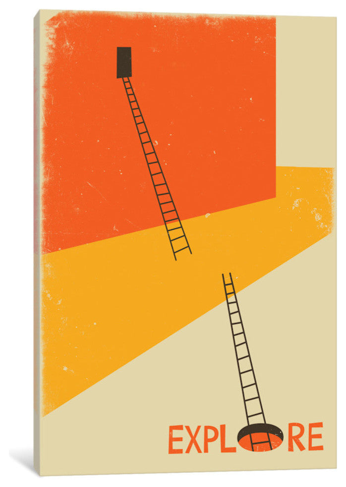 "Explore I" Print by Jazzberry Blue, 18"x12"x1.5"