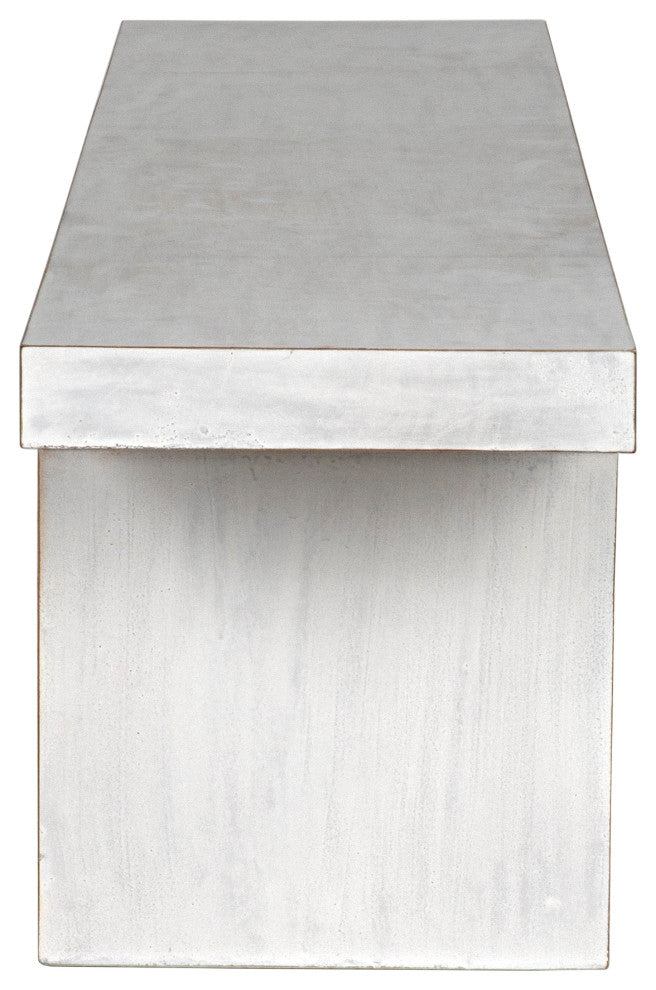 Noir Furniture Kir Bench, White Wash