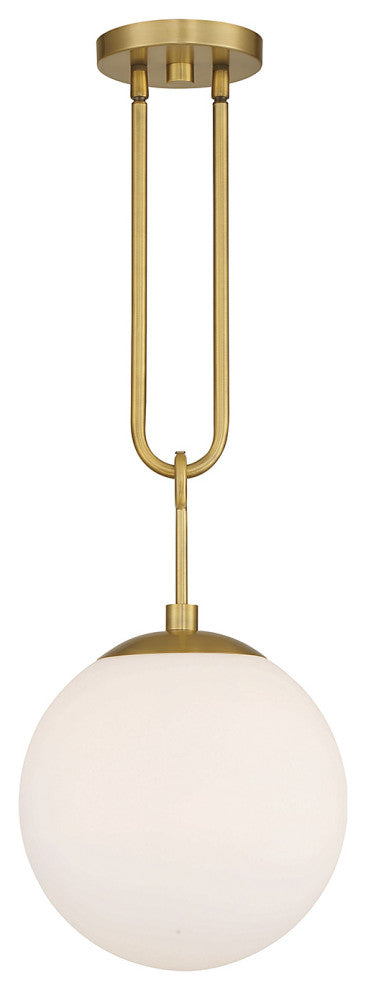 Becker 1-Light Warm Brass Pendant