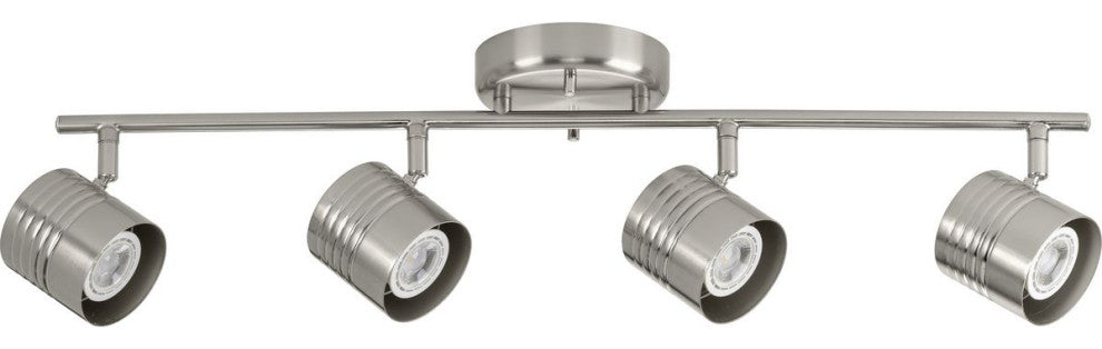 Kitson Collection Brushed Nickel 4-Head Multi-Directional Track