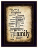 "Family" By Susan Boyle, Printed Wall Art, Ready To Hang, Black Frame