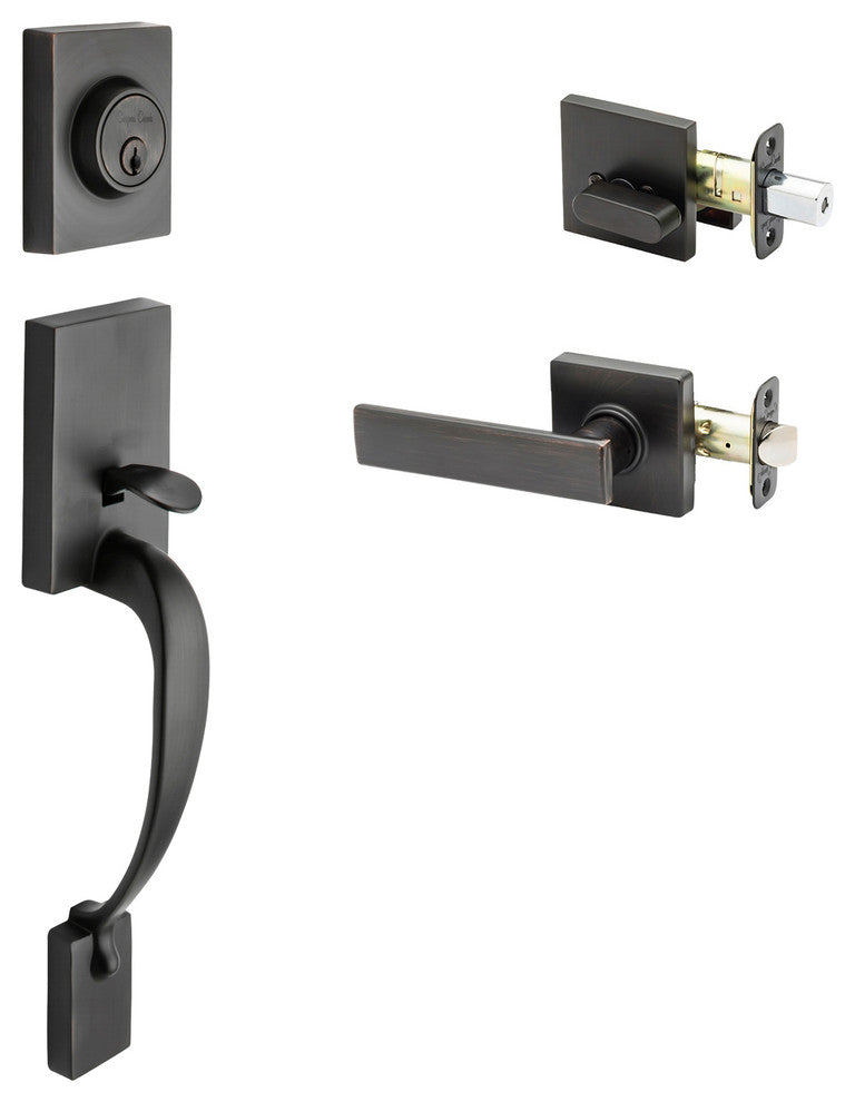 Active Handle Set, Remi Lever Interior Trim, Tuscan Bronze