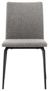 Urbino Lyon 5 Piece Dining Set With Gray Fabric Chairs