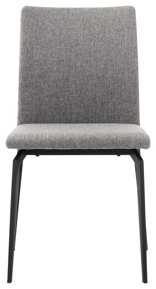 Urbino Lyon 5 Piece Dining Set With Gray Fabric Chairs