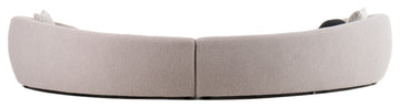 Modrest - Kilmer Modern Grey Curved Fabric Sectional Sofa