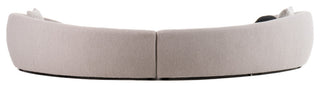 Modrest - Kilmer Modern Grey Curved Fabric Sectional Sofa