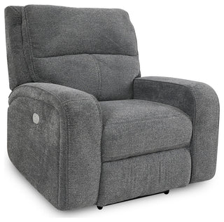 Polaris Slate Power Reclining Sofa and Two Recliners