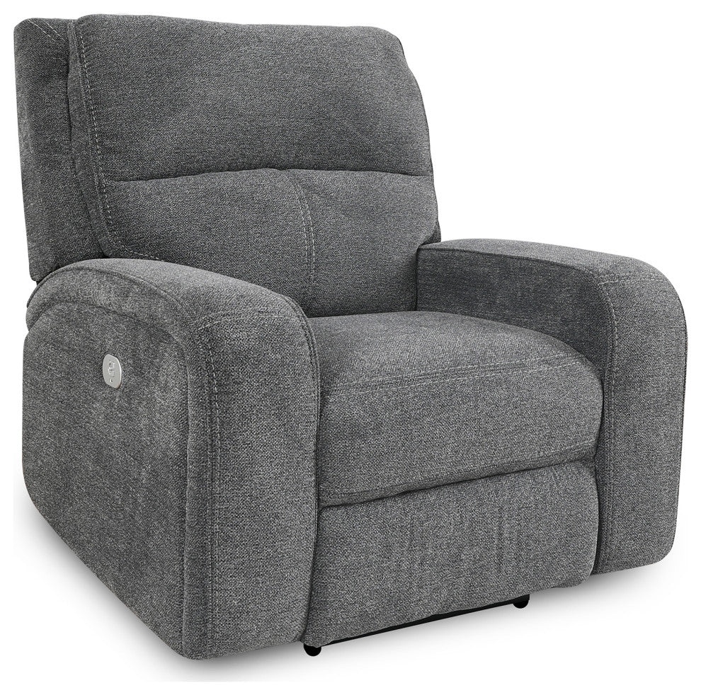 Polaris Slate Power Reclining Sofa and Two Recliners