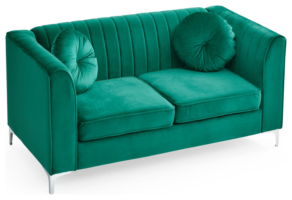 Delray Loveseat, Green