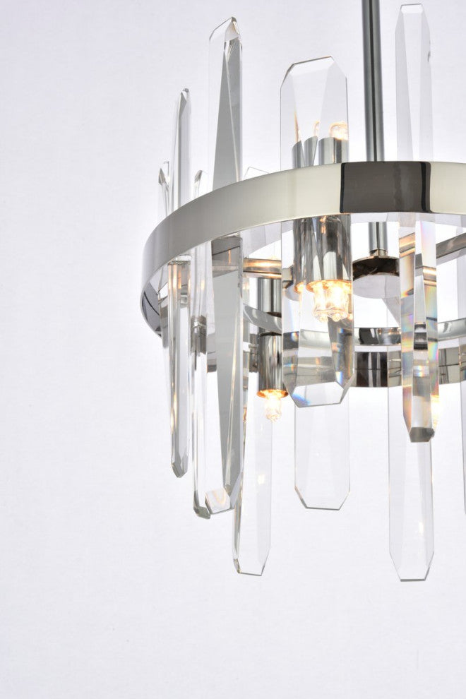 Modern Chrome 6-Light Pendant