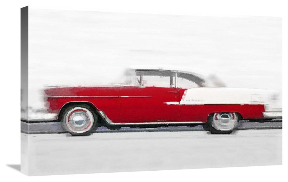 "1955 Chevy Bel Air Watercolor" Fine Art Print