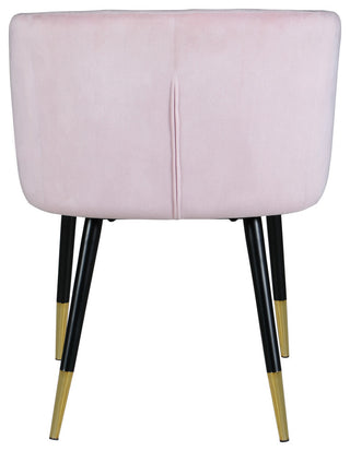 Louise Velvet Dining Chair, Pink