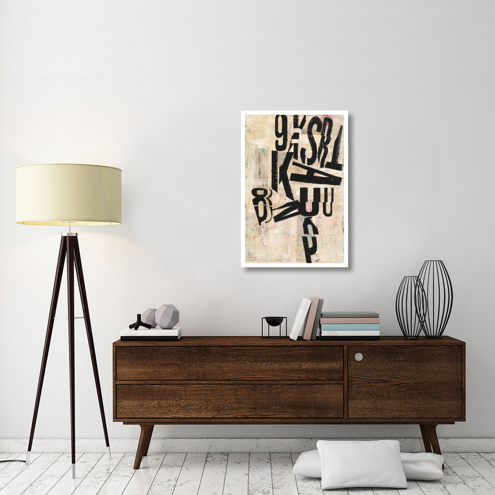 "Type Abstraction I" Digital Paper Print by Mary Urban, 26"x38"